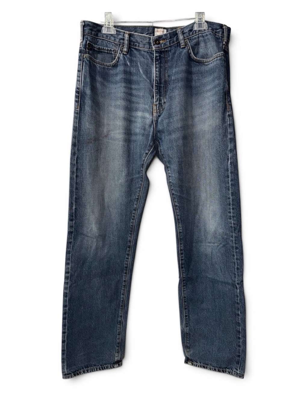 Dockers Men's Straight-Leg Washed Blue Jeans